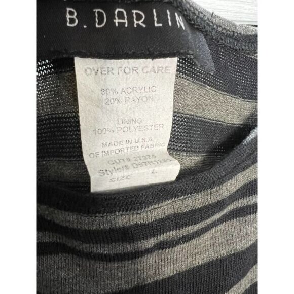 B. Darlin Women's Scoop Neck Drop Shoulder Tunic Top Large - Picture 5 of 5
